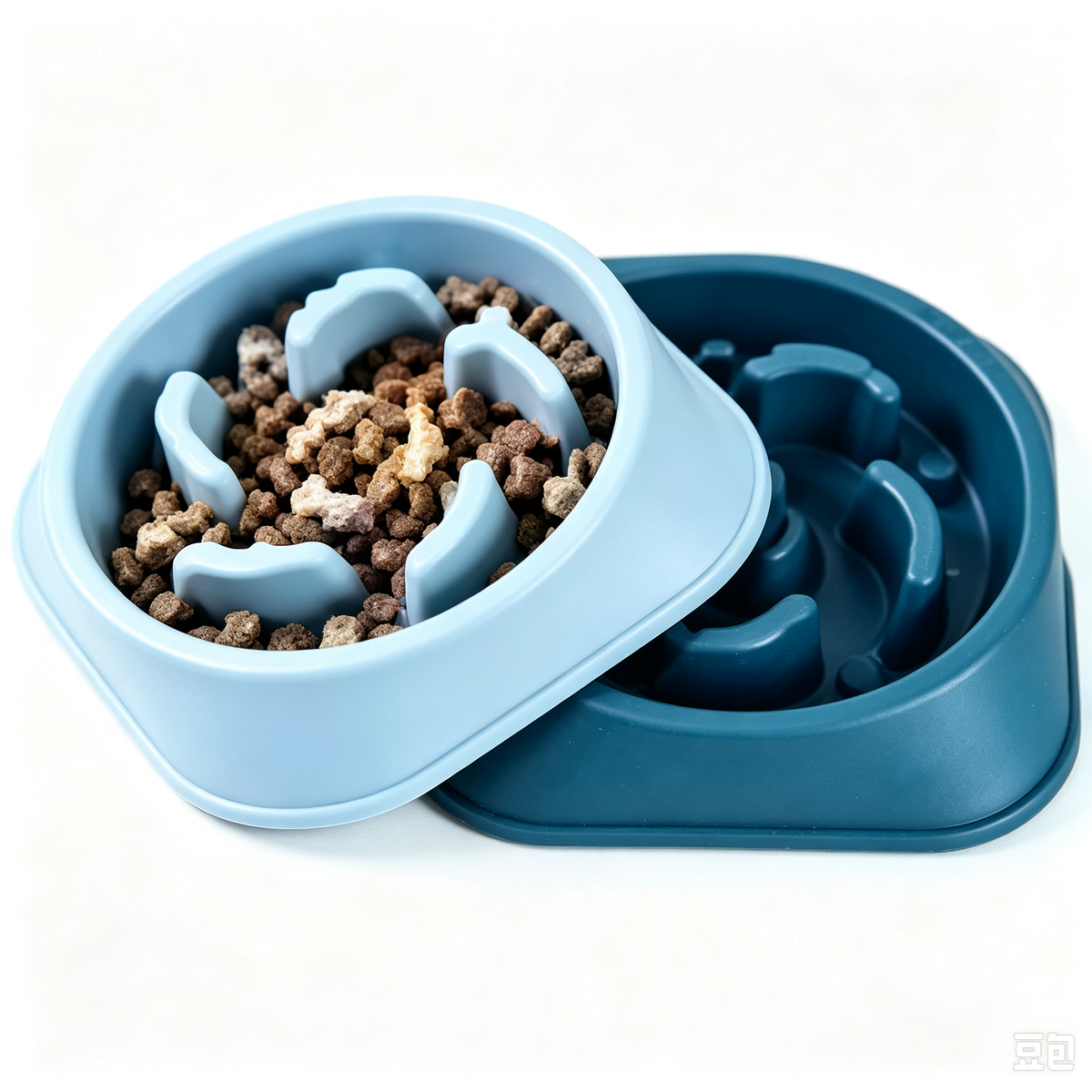 Slow-Feeder Anti-Gulping Pet Bowl