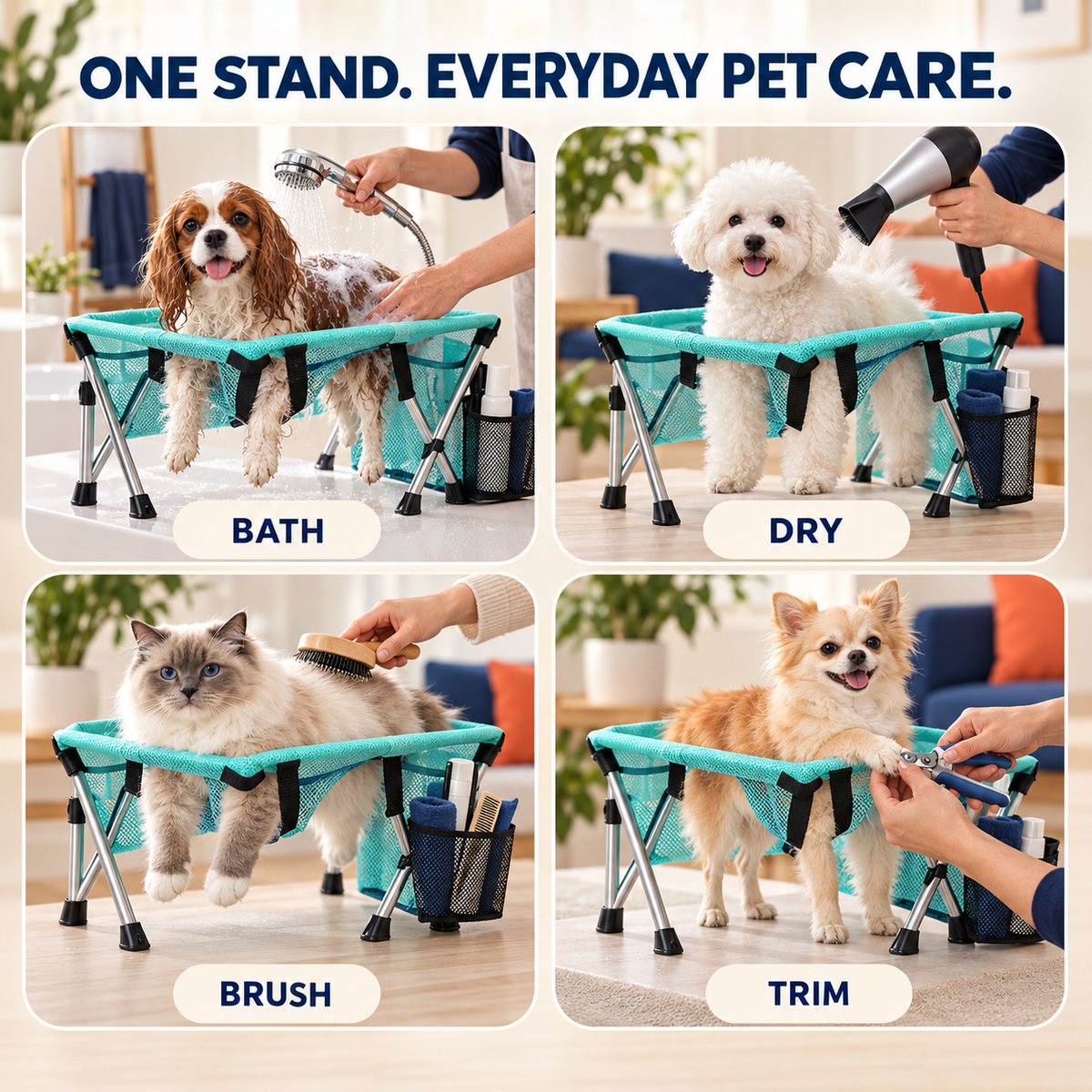 Foldable Pet Bathing Stand