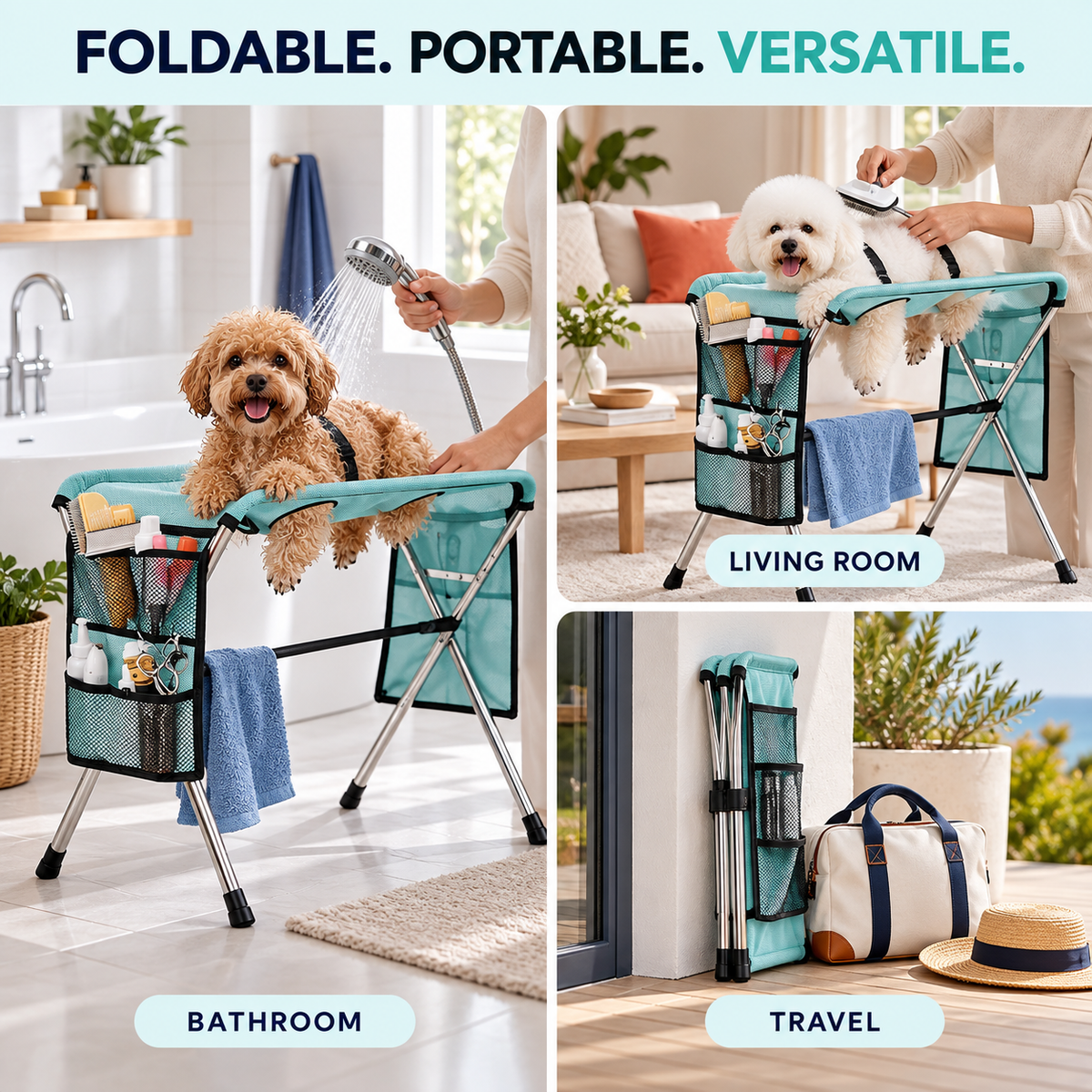 Foldable Pet Bathing Stand