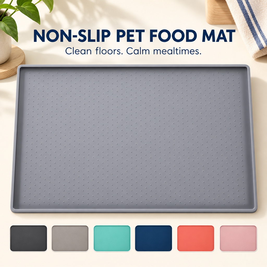 Non‑Slip Pet Food Mat