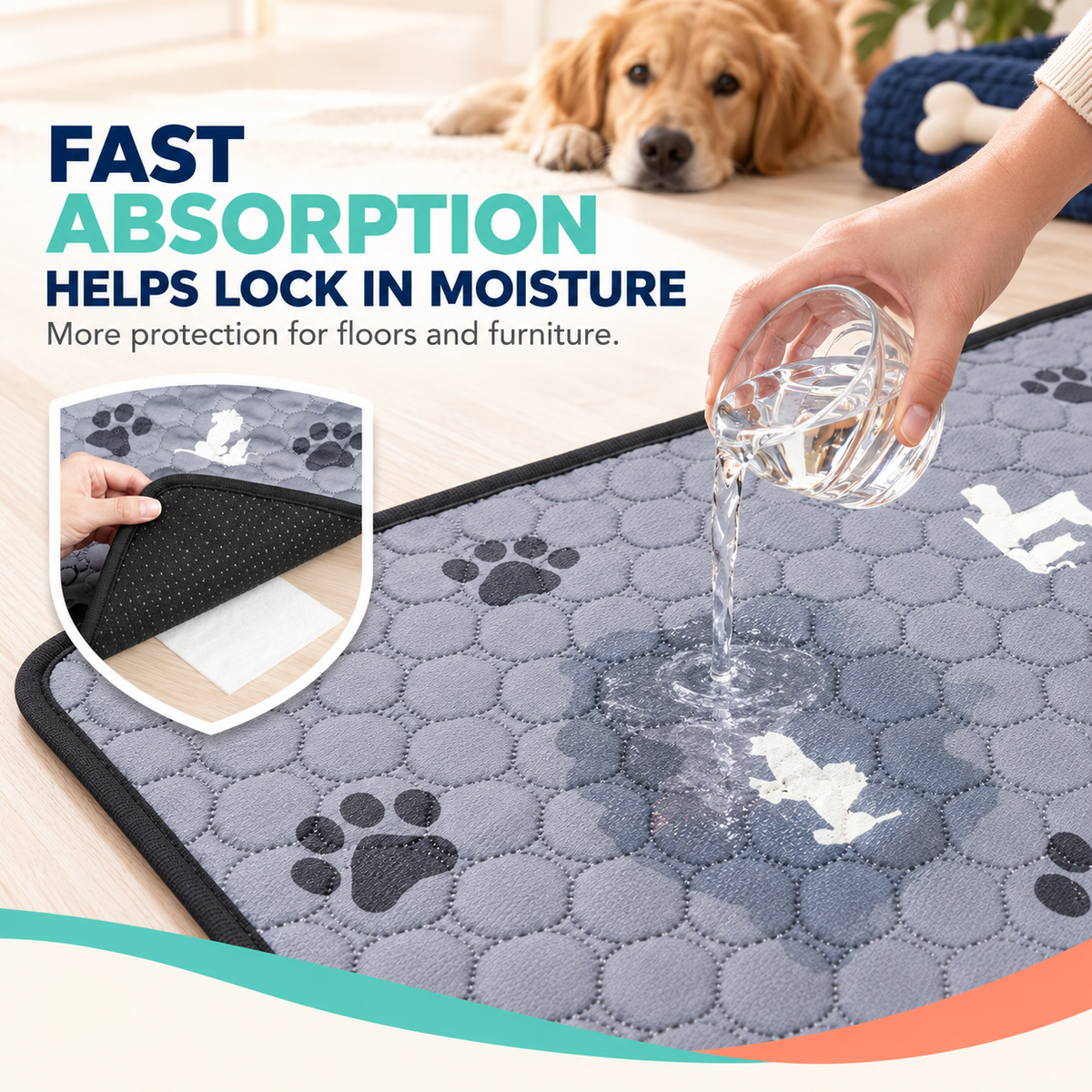 Washable Reusable Pet Pee Pad
